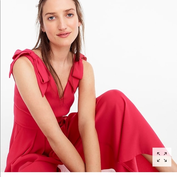 J.Crew drapey tie shoulder jumpsuit - Picture 3 of 7